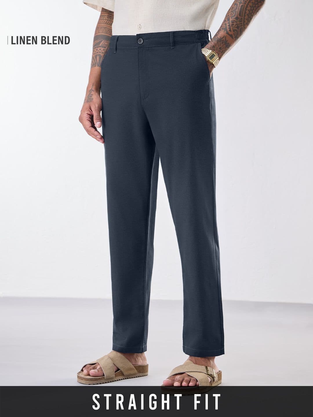 Linen Pants: Indigo — image 1
